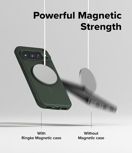 حافظة Ringke Onyx مصممة لهاتف Google Pixel 10 Pro XL [متوافقة مع MagSafe وPixelsnap] غطاء خفيف الوزن مقاوم للزيوت والأوساخ وملمس معزز مانع للانزلاق - أخضر داكن مغناطيسي in Saudi Arabia