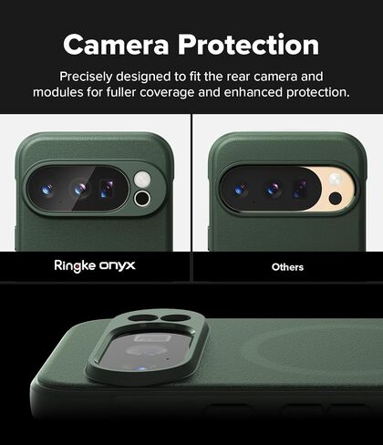 حافظة Ringke Onyx مصممة لهاتف Google Pixel 10 Pro XL [متوافقة مع MagSafe وPixelsnap] غطاء خفيف الوزن مقاوم للزيوت والأوساخ وملمس معزز مانع للانزلاق - أخضر داكن مغناطيسي in Saudi Arabia