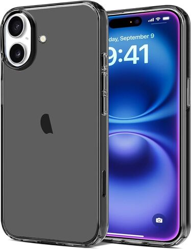 JJGoo Compatible with iPhone 17 Pro Max Case Clear, Soft Transparent TPU Bumper Cover, Slim Thin Shockproof Phone Cases, Clear in Saudi Arabia