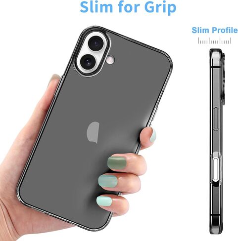 JJGoo Compatible with iPhone 17 Pro Max Case Clear, Soft Transparent TPU Bumper Cover, Slim Thin Shockproof Phone Cases, Clear in Saudi Arabia