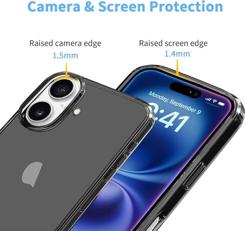JJGoo Compatible with iPhone 17 Pro Max Case Clear, Soft Transparent TPU Bumper Cover, Slim Thin Shockproof Phone Cases, Clear in Saudi Arabia