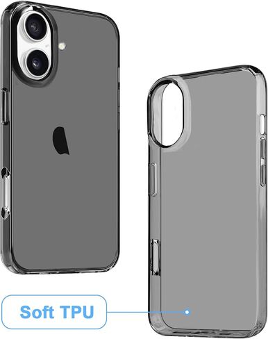 JJGoo Compatible with iPhone 17 Pro Max Case Clear, Soft Transparent TPU Bumper Cover, Slim Thin Shockproof Phone Cases, Clear in Saudi Arabia