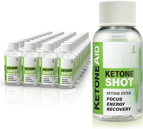 KetoneAid Ketone Shot with Ketone Ester | No Sugar, No Caffeine | 2 Serv. Per Bottle (1 Count) in Kuwait