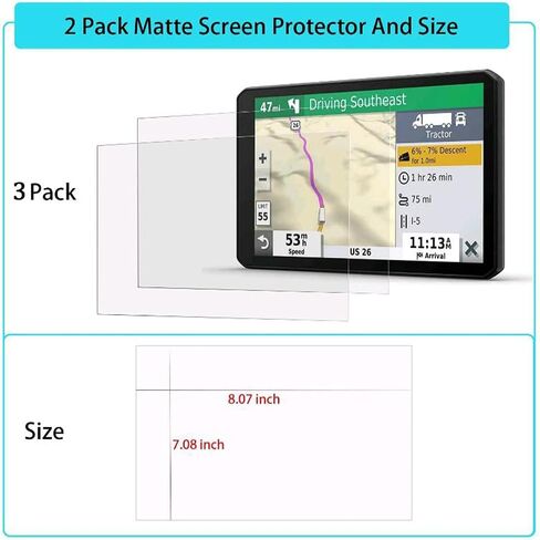 i-Tensodo 3 Pack واقي شاشة عالمي قابل للتشذيب عالي الوضوح لجميع التنقل الذكي، مضاد للخدش، غشاء واقي شاشة شفاف عالي الدقة، الأحجام: 8.07 × 7.08 بوصة in Saudi Arabia