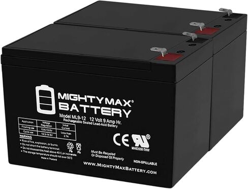 Mighty Max Battery 12V 9Ah SLA Replacement Battery for APC BX1300LCD-CN - 2 Pack in Saudi Arabia