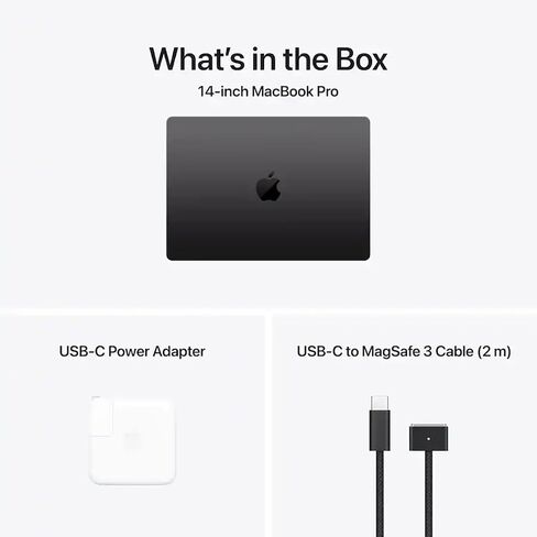 Apple MacBook Pro 14" with M5 Chip, 10-Core CPU and 10-Core GPU, Late 2025 - Space Black, Standard, 32GB Memory, 70W Adapter, 512GB SSD in Saudi Arabia