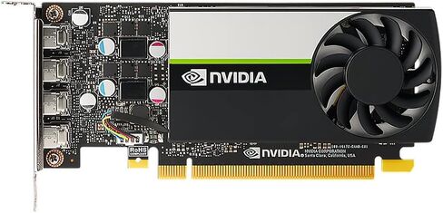 PNY NVIDIA T1000 4GB GDDR6 - بطاقة رسومات احترافية رفيعة المستوى، 4x منافذ عرض صغيرة (متجددة) in Kuwait