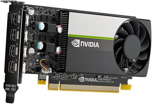 PNY NVIDIA T1000 4GB GDDR6 - بطاقة رسومات احترافية رفيعة المستوى، 4x منافذ عرض صغيرة (متجددة) in Kuwait