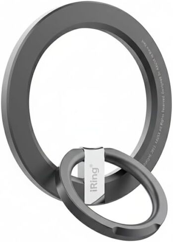 iRing Magnetic Phone Ring Holder for MagSafe, 360° Rotation Finger Grip Stand Compatible with iPhone 17/16/15/14/13/12 – Strong Magnetic Grip, iRing M2 Black in Saudi Arabia