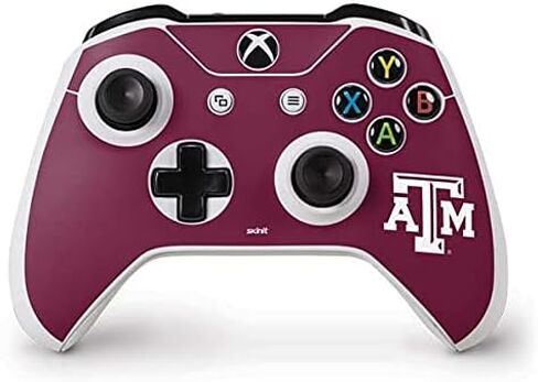 Skinit Decal Gaming Skin Compatible with Xbox One S Controller - Officially Licensed College Texas A&M University Design in Saudi Arabia