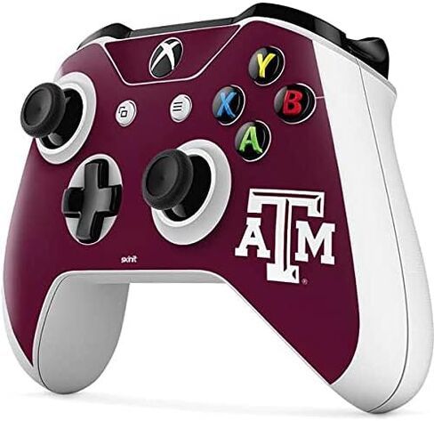 Skinit Decal Gaming Skin Compatible with Xbox One S Controller - Officially Licensed College Texas A&M University Design in Saudi Arabia