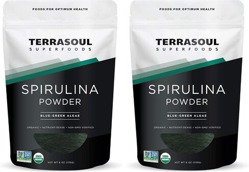 Terrasoul Superfoods Organic Spirulina Powder, 6 Oz : High in Protein, Lab-Tested, Grown in India in Kuwait