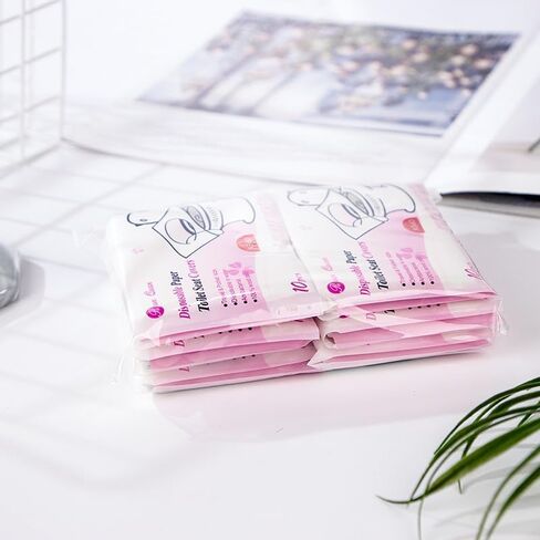 أغطية مقاعد المراحيض للاستعمال مرة واحدة – عبوة من 10 قطع | مقاس XL | أغطية مراحيض السفر المحمولة والمستخدمة مرة واحدة للبالغين والأطفال | ملفوفة بشكل فردي | يناسب المراحيض العامة | صديقة للبيئة in Kuwait