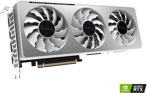 GIGABYTE GeForce RTX 3070 Vision OC 8G Graphics Card, 3X WINDFORCE Fans, 8GB 256-Bit GDDR6, GV-N3070VISION OC-8GD Video Card (Renewed) in Saudi Arabia
