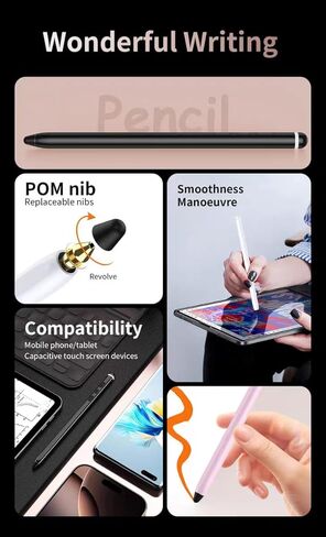 Z Fold 7 S Pen (WithBluetooth) for Samsung Galaxy Z Fold 7/ Fold 6 Fold Edition, Galaxy Tab S11, Tab S10,Tab S9，S25/S24/S23 Mobile Phone/Tablet Capacitive Touch Screen Device (Black) in Kuwait