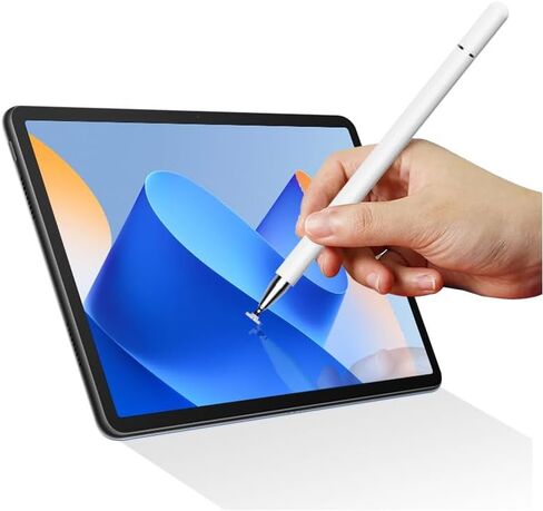 2 in 1 Stylus and Ballpoint Pen for iPad iPhone Android Tablet Smartphone, Universal Touch Screen Capacitive Stylus with Magnetic Cap and Precision Disc Tip, Metal Body Handwriting Drawing Pen in Saudi Arabia