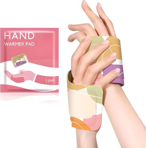 Hand Warmer Pair, 4-Hour Heat, 1 Pair Pack (Two Pieces), Unique Wrap-Around Design for Hands Foots and Joints, Good for Camping, Cold Weather, Natural Odorless Gloves, Gift for Women and Men in Saudi Arabia