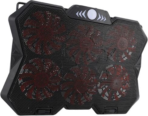 Pssopp Laptop Cooling Pad, Metal Mesh with RGB Silent Fans, 6 Height Adjustments for 19in Gaming Laptops in Saudi Arabia