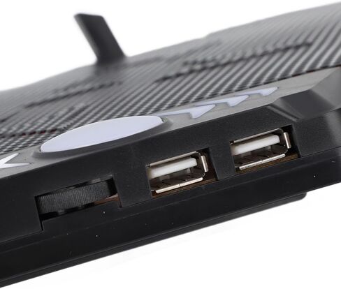 Pssopp Laptop Cooling Pad, Metal Mesh with RGB Silent Fans, 6 Height Adjustments for 19in Gaming Laptops in Saudi Arabia