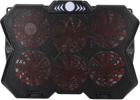 Pssopp Laptop Cooling Pad, Metal Mesh with RGB Silent Fans, 6 Height Adjustments for 19in Gaming Laptops in Saudi Arabia