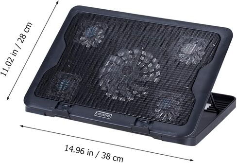 USB Powered Notebook Cooler Cooling Mat with Fans Portable Laptop Cooling Pad Stand for Energy Saving Heat Dissipation Easy Installation for Laptops in Saudi Arabia