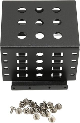 Greensen 2.5in Hard Drive Rack, Aluminium Alloy HDD Mounting Bracket with Hollow Design, Advanced Heat Dissipation and Easy Storage Expansion for PCs and Servers (Black) in Saudi Arabia
