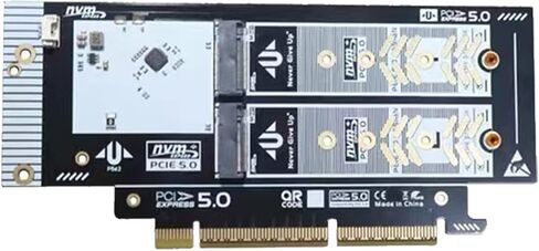 PCIe 5.0 NVMe محول بطاقة X16 فتحة محول لـ 2230/2242/2260/2280 SSD مع أداة التثبيت in Saudi Arabia