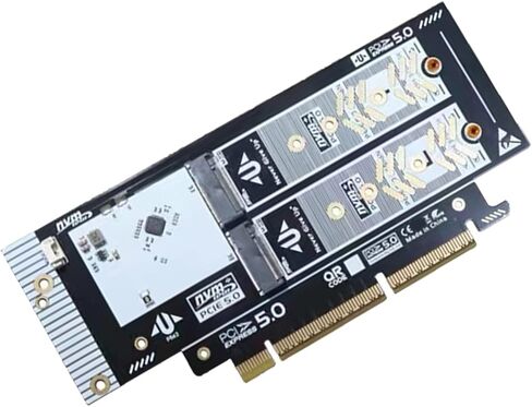 PCIe 5.0 NVMe محول بطاقة X16 فتحة محول لـ 2230/2242/2260/2280 SSD مع أداة التثبيت in Saudi Arabia