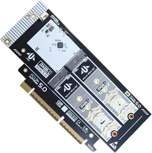 PCIe 5.0 NVMe محول بطاقة X16 فتحة محول لـ 2230/2242/2260/2280 SSD مع أداة التثبيت in Saudi Arabia