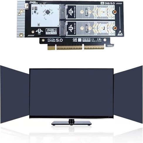 PCIe 5.0 NVMe محول بطاقة X16 فتحة محول لـ 2230/2242/2260/2280 SSD مع أداة التثبيت in Saudi Arabia