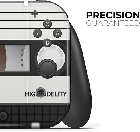 Design Skinz - Compatible with Nintendo Switch OLED Console + Joy-Con - Skin Decal Protective Scratch-Resistant Removable Vinyl Wrap Cover - Vintage Retro Audio Cassette Tape V1 in Saudi Arabia