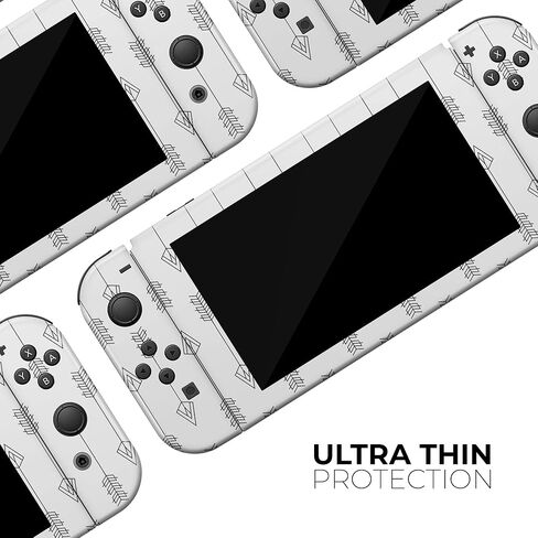 Design Skinz - متوافق مع Nintendo Switch OLED Dock فقط - غطاء حماية من الفينيل قابل للإزالة ومقاوم للخدش - أسهم تصاعدية عمودية in Saudi Arabia
