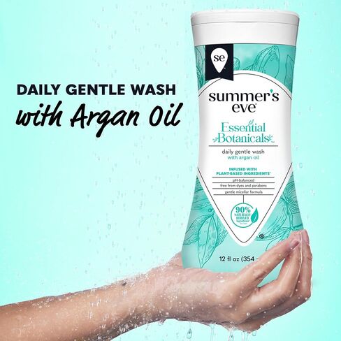 Summer's Eve Essential Botanicals Gentle Wash with Argan Oil, Removes Odor, pH balanced, 12 fl oz in Saudi Arabia