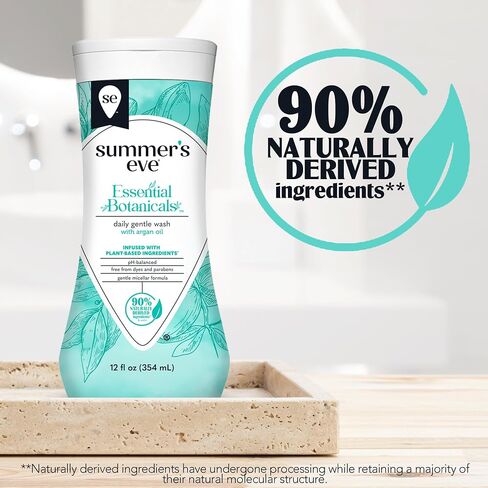 Summer's Eve Essential Botanicals Gentle Wash with Argan Oil, Removes Odor, pH balanced, 12 fl oz in Saudi Arabia
