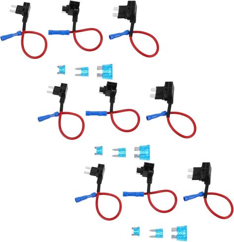 GANAZONO 9pcs Mini Fuse Tap Adapter Fuse Holder for Cars Trucks and Boats Easy to Install in Saudi Arabia