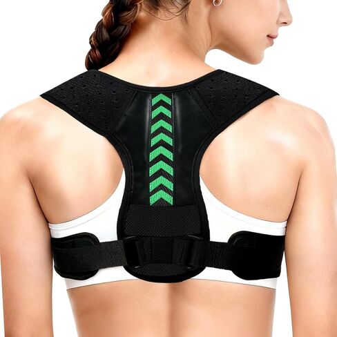 Posture Corrector for Women and Men, Adjustable Back Brace Posture Corrector for Upper & Mid Spine Support, Breathable Back Brace for Improving Neck, Shoulder and Back Posture Pain Relief in Saudi Arabia