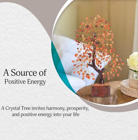 شجرة YATSKIA Chakra - شجرة المال - ديكور كريستال - شجرة الأحجار الكريمة - شجرة الحياة الكريستالية - ديكور روحي - بلورات شقرا - شجرة كريستال للطاقة الإيجابية - هدايا التأمل in Saudi Arabia