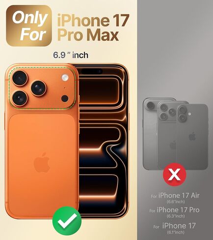 حافظة Shields Up مصممة لهاتف iPhone 17 Pro Max، حافظة محفظة بسيطة مع حامل بطاقة (3 بطاقات) وحامل حلقي/مسند، [حماية من السقوط] غطاء حماية نحيف لهاتف iPhone 17 Pro Max (6.9 بوصة) شفاف in Kuwait