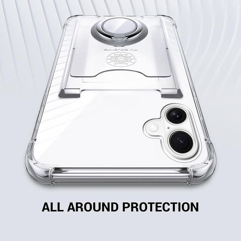 حافظة Shields Up مصممة لهاتف iPhone 17 Pro Max، حافظة محفظة بسيطة مع حامل بطاقة (3 بطاقات) وحامل حلقي/مسند، [حماية من السقوط] غطاء حماية نحيف لهاتف iPhone 17 Pro Max (6.9 بوصة) شفاف in Kuwait
