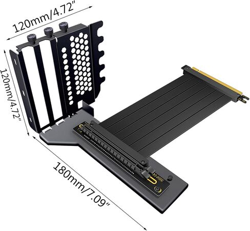 حامل حامل وحدة معالجة الرسومات الجرافيكية العمودي مع كابل PCIe 3.0 X16 Gen4/3 7PCI VGA 4090 وحدة تثبيت وحدة معالجة الرسومات قوس بطاقة الرسومات in Saudi Arabia