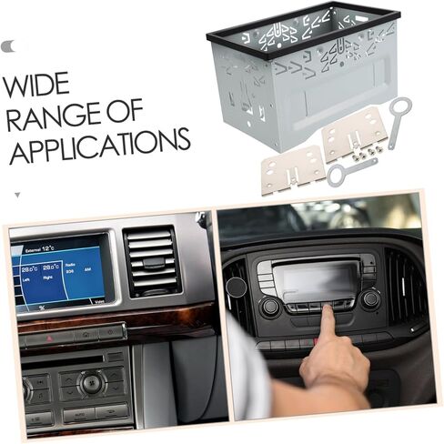 Housoutil Double Din Stereo Radio Mounting Frame Kit with Metal Bracket for Secure Installation and Enhanced Sound Clarity Cars in Saudi Arabia
