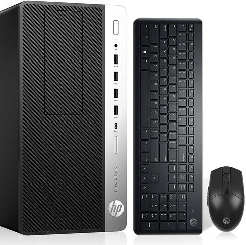 HP ProDesk 600 G3 Mini Tower Desk top PC i7-6700 Up to 4.00GHz 32GB RAM 1TB SSD + 1TB HDD HDMI Built in Wi-Fi & BT DVD-RW Dual Monitor Support Wireless Keyboard & Mouse Windows 11 (Renewed) in Saudi Arabia