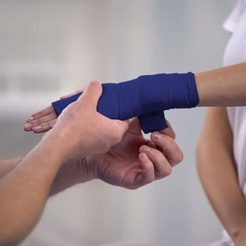 لفافة ذاتية اللصق - عبوة من 12 قطعة من شريط الطبيب البيطري الطبي المتماسك للاسعافات الاولية والرياضة والمعصم والكاحل في 12 لون مع لفة واحدة لكل منها، 4 انش × 5 ياردة in Kuwait