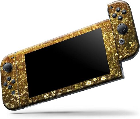 Design Skinz - متوافق مع Nintendo Switch OLED Dock فقط - غطاء حماية من الفينيل قابل للإزالة ومقاوم للخدش - حقل برتقالي متوهج عتيق in Saudi Arabia