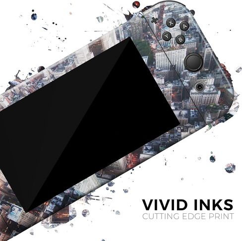 Design Skinz - Compatible with Nintendo Switch OLED Dock Only - Skin Decal Protective Scratch-Resistant Removable Vinyl Wrap Cover - Vintage Aerial Cityscape in Saudi Arabia
