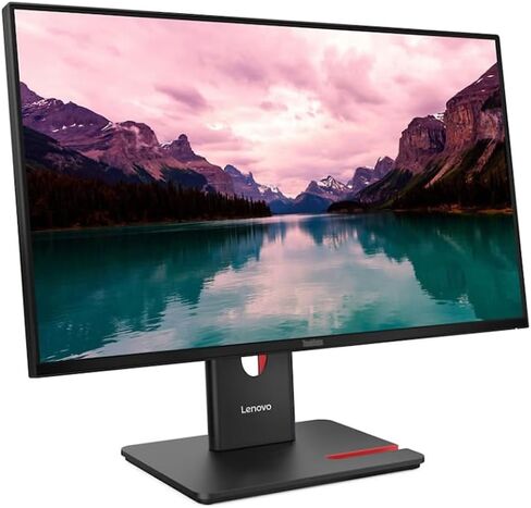 Lenovo ThinkVision T24-40 24" FHD IPS Monitor with 4ms Response Time, Anti Glare, Flicker Free, VESA Mount (100mm), Displayport, HDMI & Dockztorm USB Port Expander, Black (64A4MARXUS) in Saudi Arabia
