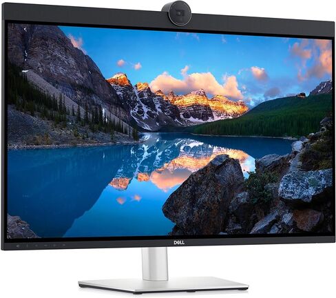 شاشة مؤتمرات الفيديو Dell UltraSharp مقاس 32 بوصة بدقة 4K UHD IPS مع وقت استجابة يبلغ 5 مللي ثانية، ومكبرات صوت مدمجة، مضادة للتوهج، حامل VESA (100 مم)، منفذ DisplayPort، HDMI، أسود/فضي (U3223QZ) in Kuwait