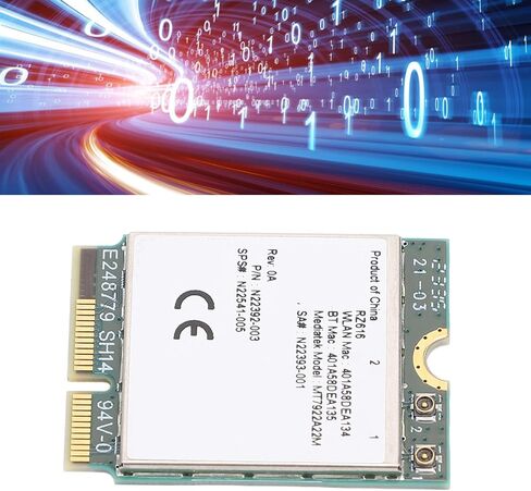 Yoidesu M.2 WiFi6E Wireless Card Adapter Band 2.4GHz 5GHz 6GHz 5374Mbps 5.2 for 10 11 with M.2 Interface in Saudi Arabia