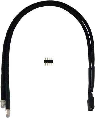 Alphacool Twin 5mm LED RGB 30cm - Sleeving Black (15361) in Saudi Arabia