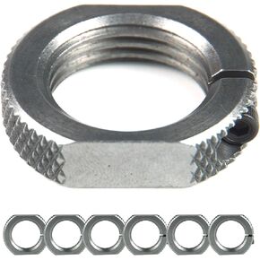 Lock Rings Compatible with Hornady 7/8-14 Threaded Dies, High-Grade Steel Split Ring Design with Wrench Flats (6-Pack) in Kuwait